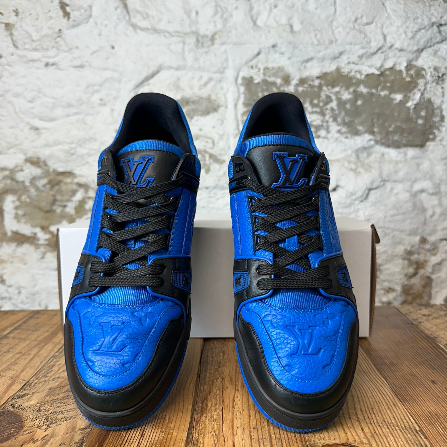 Louis Vuitton Royal Blue Black Trainer Sneaker Sz 10.5 (9LV)