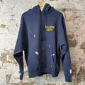 Gallery Department Paint Splatter Navy Hoodie Sz M