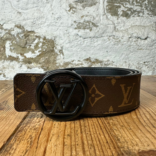 Louis Vuitton Circle Brown Monogram Belt Sz (90/36) W/ Box