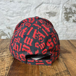 Palm Angels Red Navy Hat