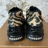 Burberry Arthur Leopard Print Zipper Sneaker Sz 10.5 (43.5)