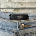 Amiri MX1 Multicolor Tie Dye Light Blue Denim Jeans Sz 34