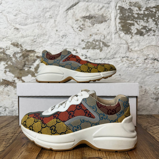 Gucci Rhyton Multicolor White Sneaker Sz 4.5 (36.5) No Box