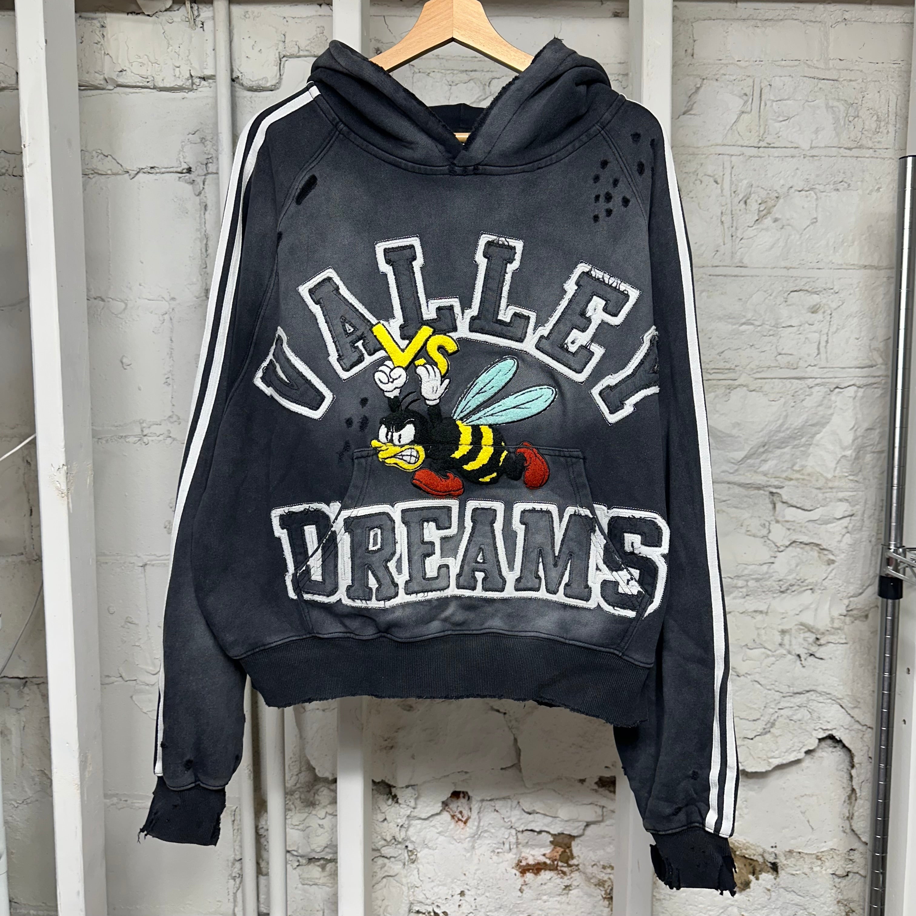 Vale Anthem Black Track Hoodie Sz M
