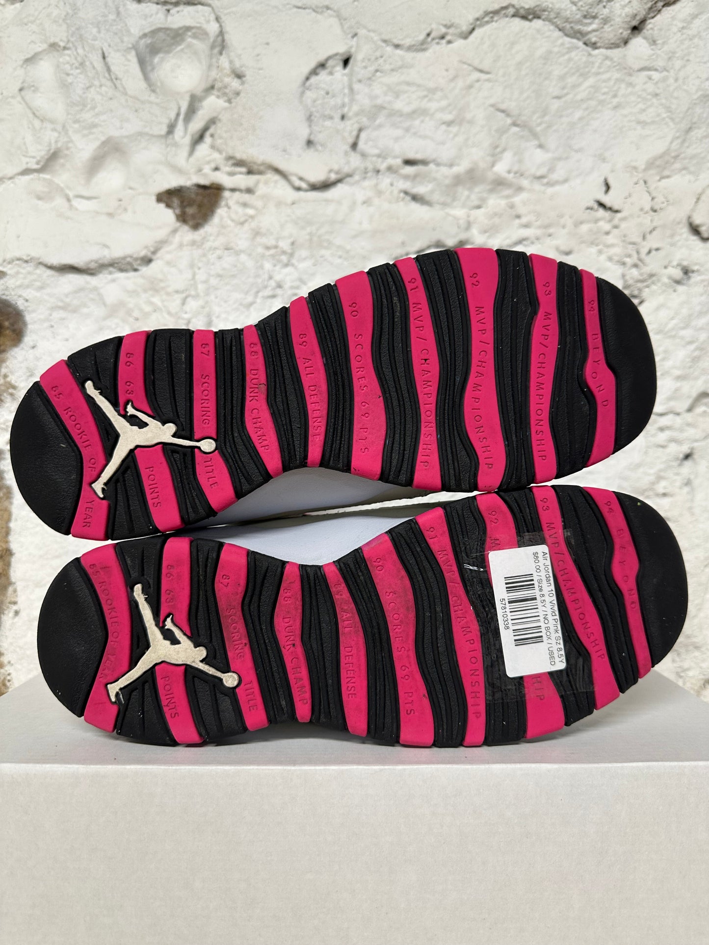Air Jordan 10 Vivid Pink Sz 8.5Y
