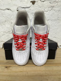 Nike Air Force 1 Low Supreme White Sz 9
