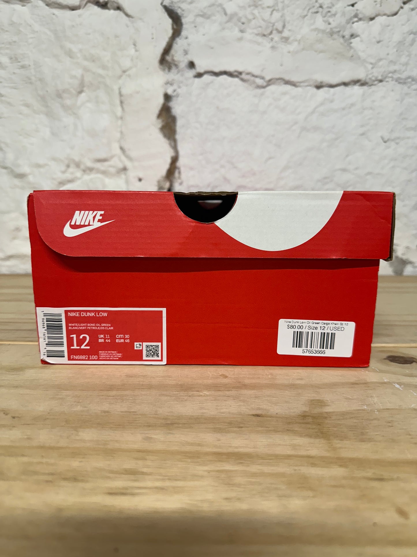 Nike Dunk Low Oil Green Cargo Khaki Sz 12
