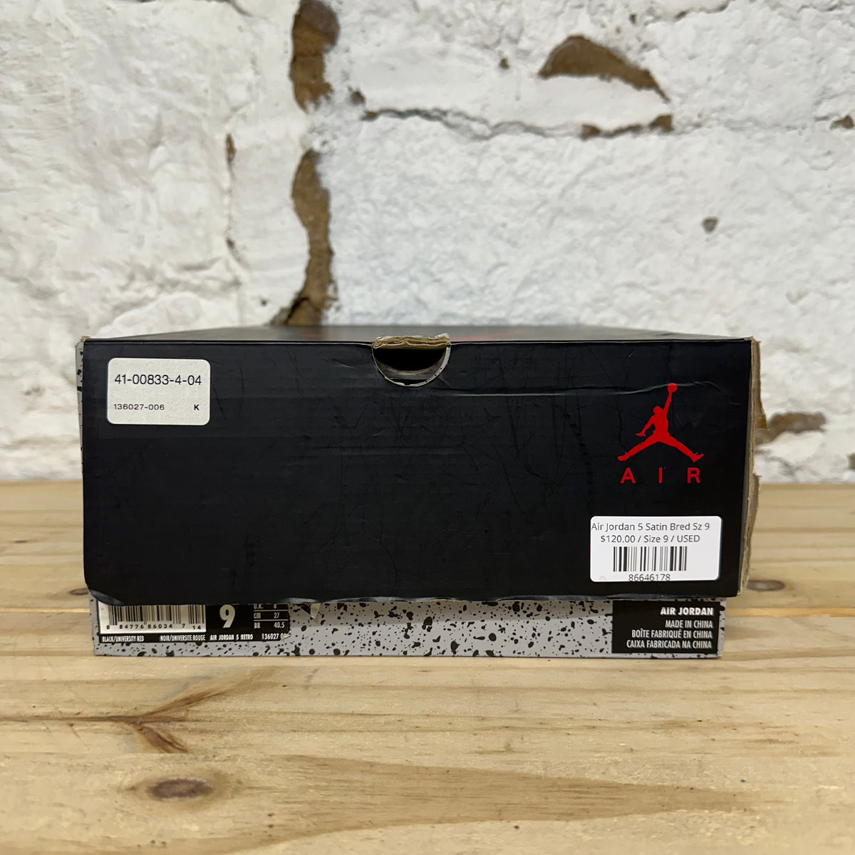 Air Jordan 5 Satin Bred Sz 9