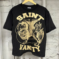 Saint Vanity Cream Griffin Black T-Shirt Sz S