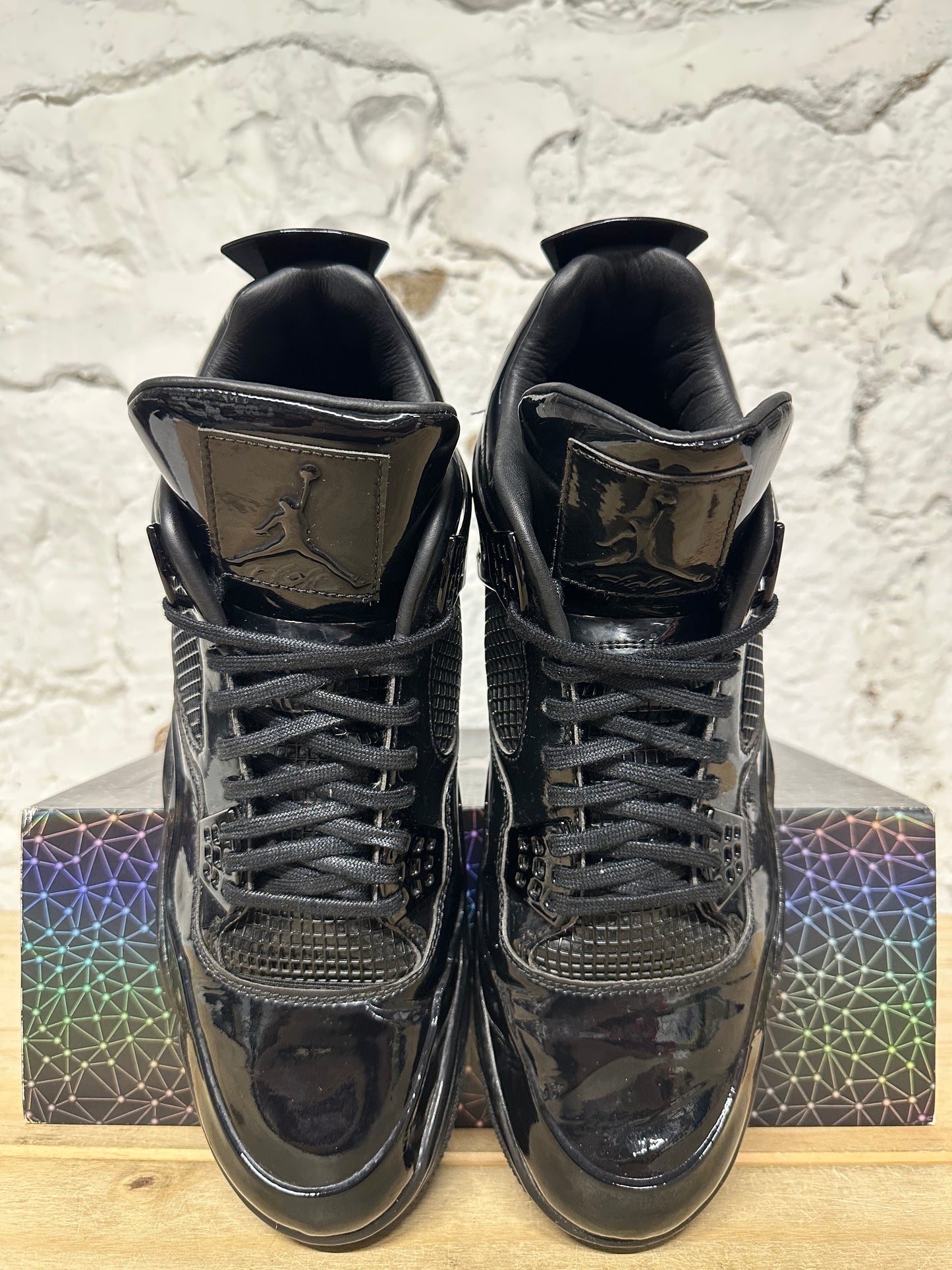 Air Jordan 11Lab4 Black Patent Sz 14