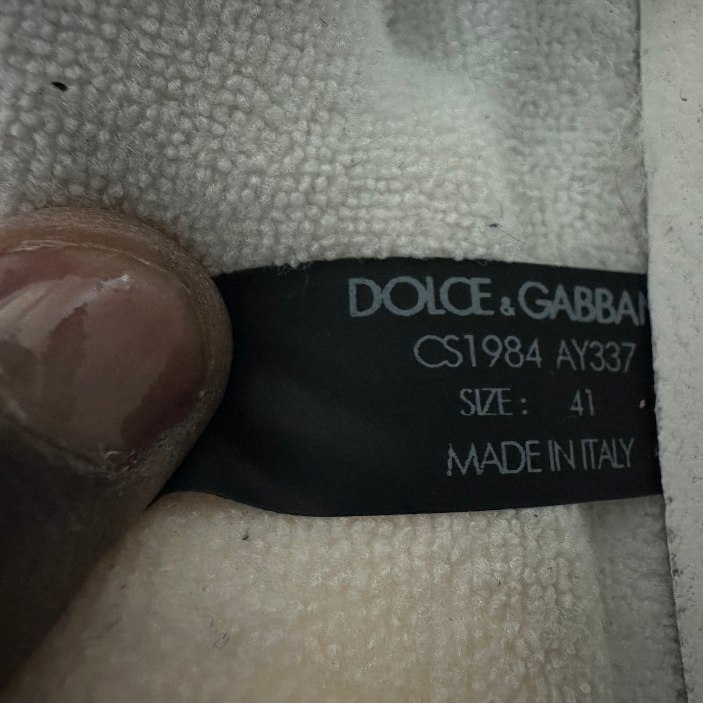 Dolce Gabbana Black White Grey Airmaster Sneaker Sz 8 (41)