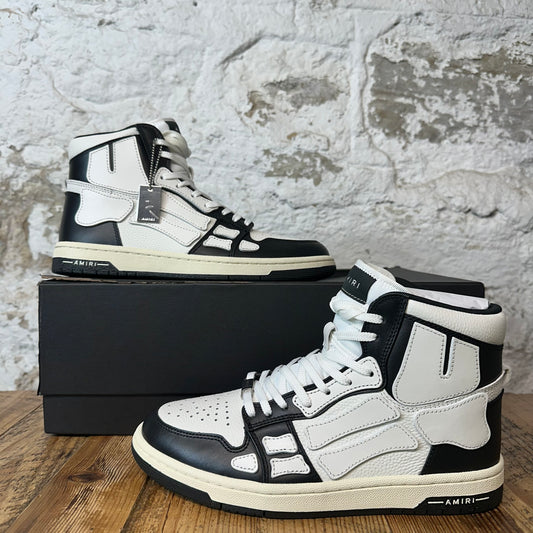 Amiri High White Skeleton Black White Sneaker Sz 8 (41) DS