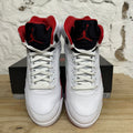 Air Jordan 5 Fire Red Black Tongue (2025) Sz 10