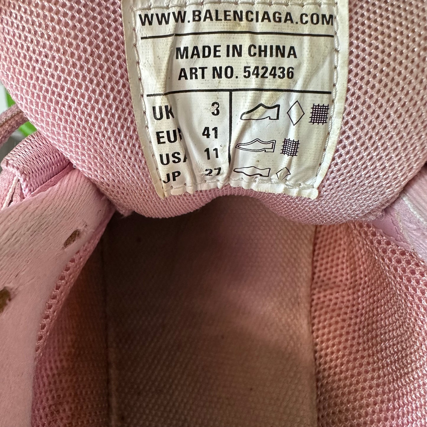 Balenciaga Track Runner Pink Dyed Sneaker Sz 8 (41)