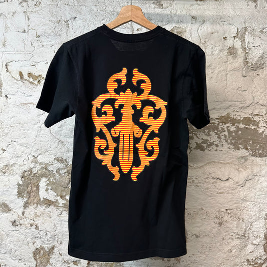 Chrome Hearts Orange Dagger T-shirt Black Sz S