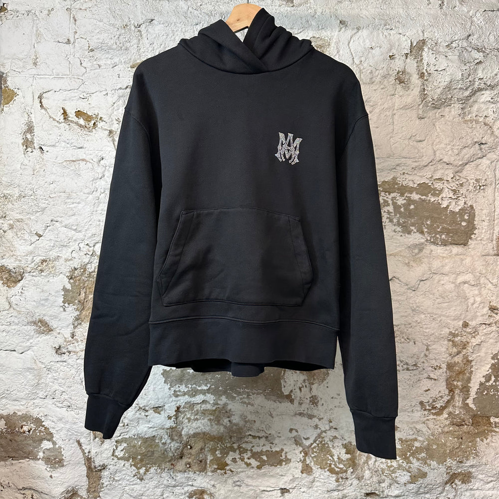 Amiri Crystal AM Black Hoodie Sz M