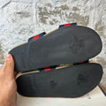 Gucci Navy Red Capri Sandals Sz 10