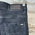 Amiri MX1 Cracked Blue Black Denim Jeans Sz 29