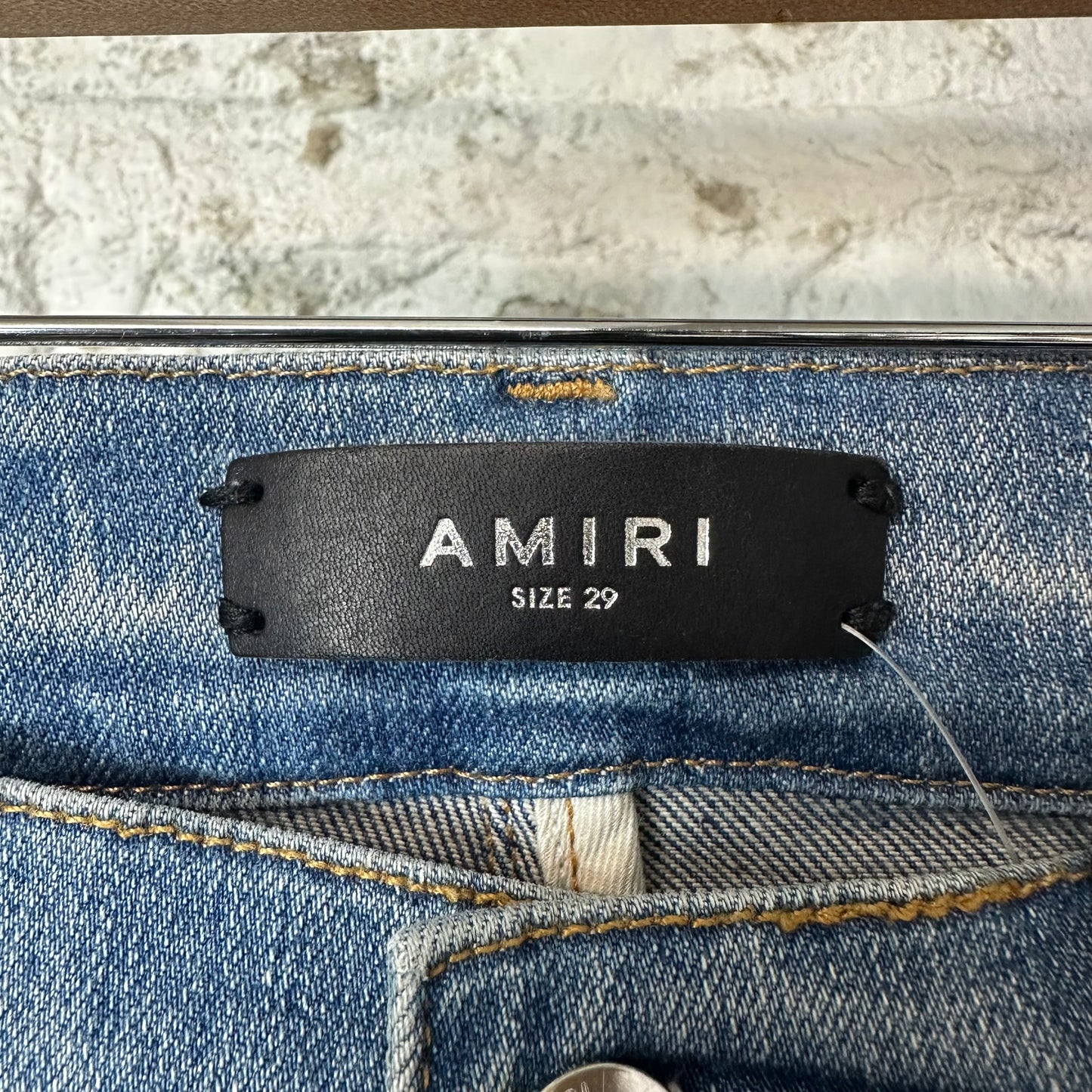 Amiri MX1 Pink Tie Dye Blue Denim Jeans Sz 29