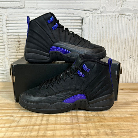 Air Jordan 12 Black Dark Concord Sz 5Y