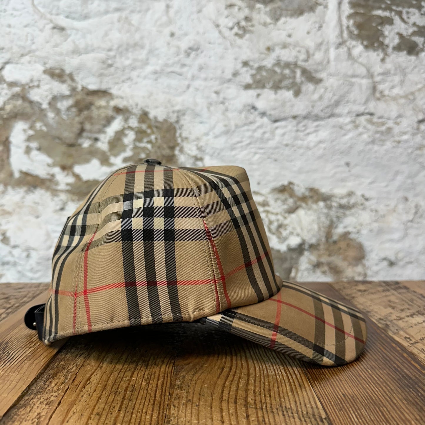 Burberry Check Tan Plaid Hat Sz L