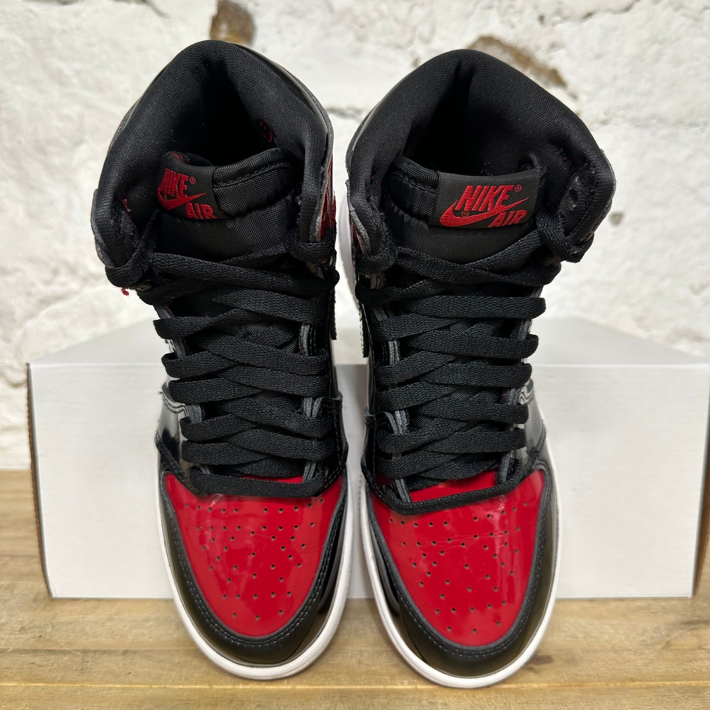 Air Jordan 1 High Patent Bred Sz 5Y