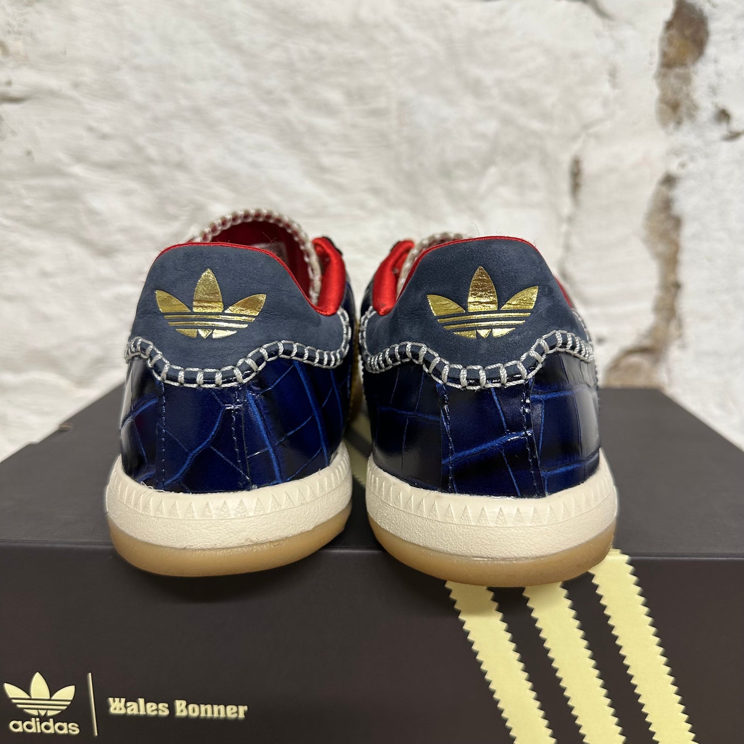Adidas Samba Millennium Wales Bonner Fade Gold Croc Sz 9