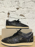 Golden Goose Ball Star Double Quarter Black Navy Sz 10 (43)