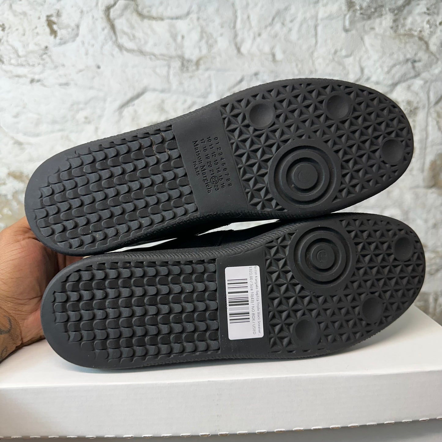 Maison Margiela Replica Triple Black Sneaker Sz 10 (43)