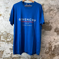 Givenchy Paris Avenue Blue T-Shirt Sz S