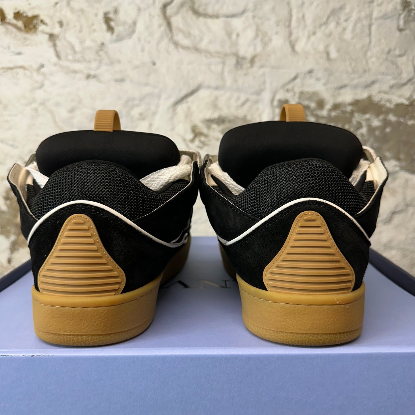 Lanvin Curb White Black Gum Sneaker Sz 11 (44)