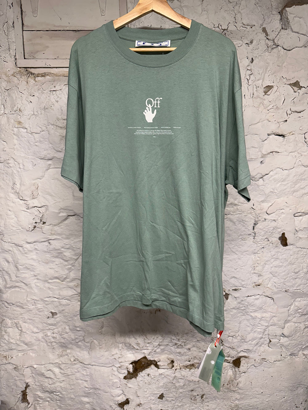 Off White Graff Jade T-Shirt Sz L