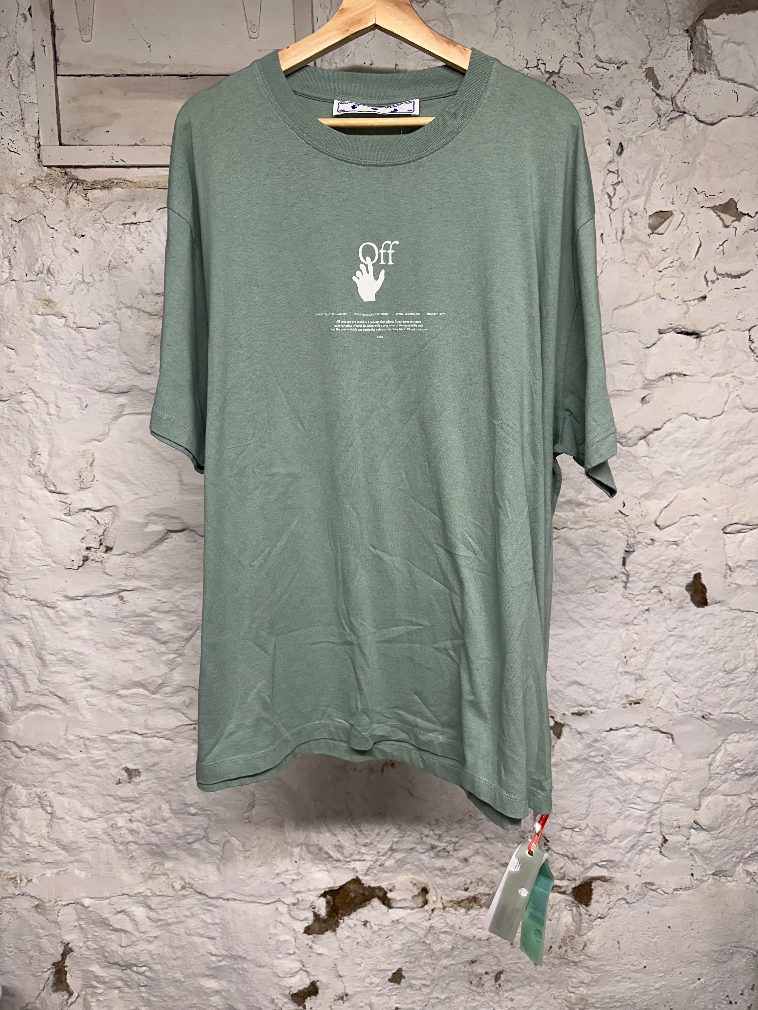 Off White Graff Jade T-Shirt Sz L