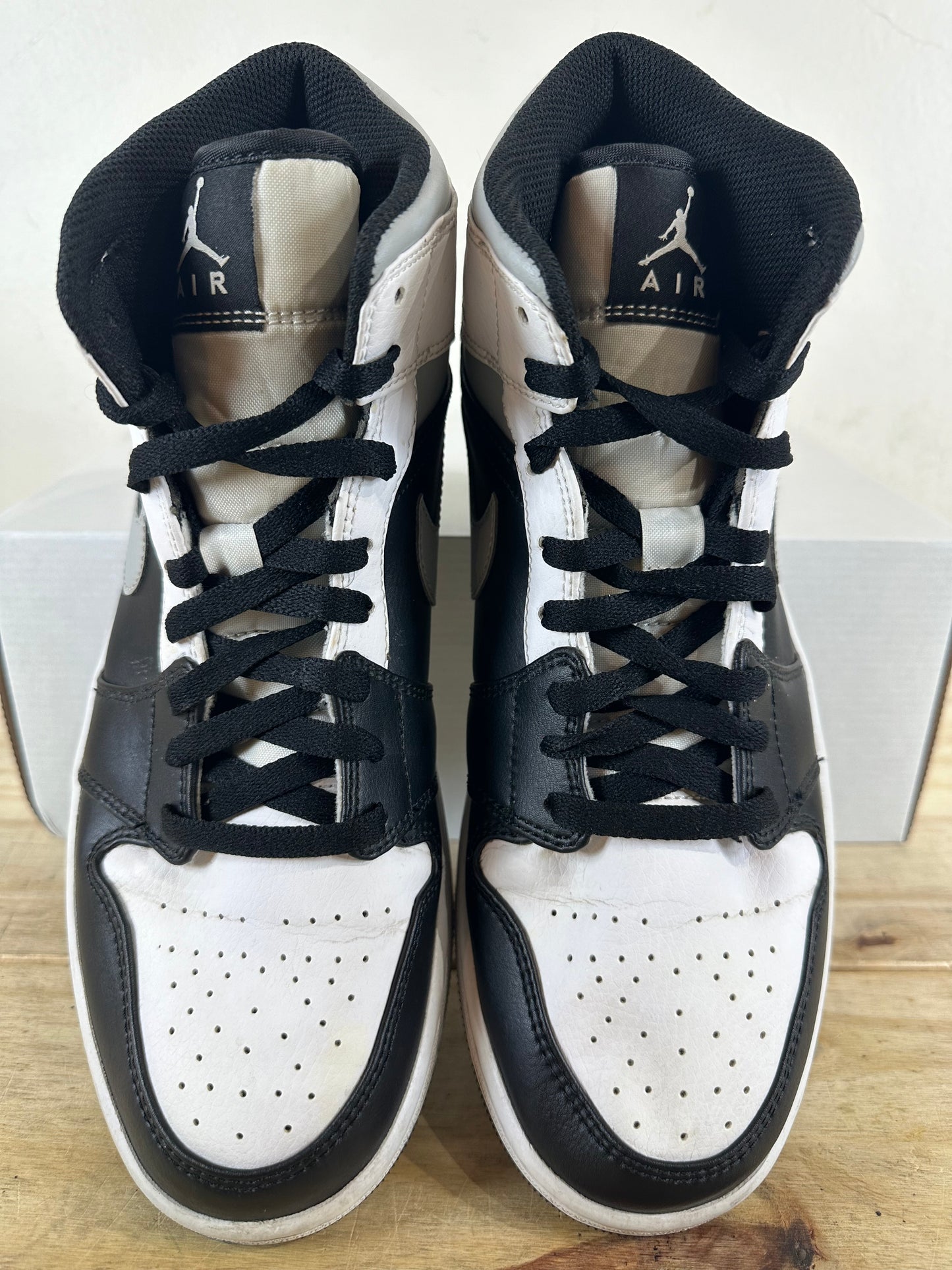 Air Jordan 1 Mid White Shadow Sz 10