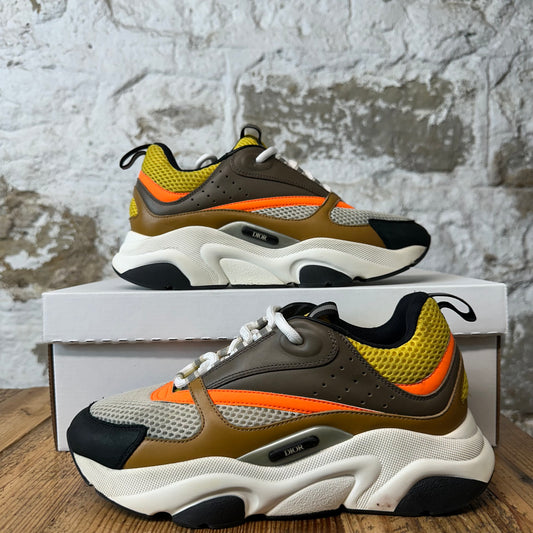 Dior B22 Brown Orange White Sneaker Sz 6.5 (39)