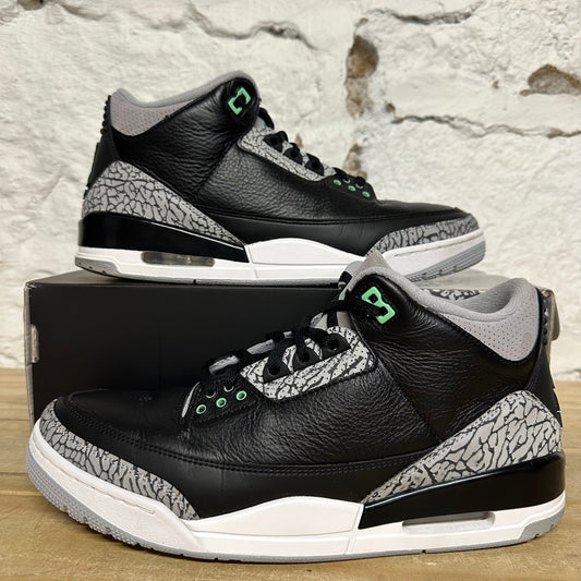 Air Jordan 3 Green Glow Sz 12
