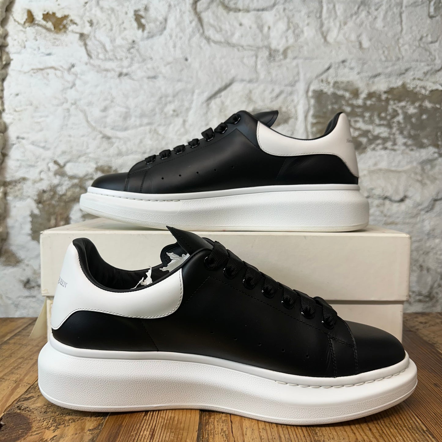 Alexander McQueen White Tab Black White Sneaker Sz 11 (44)