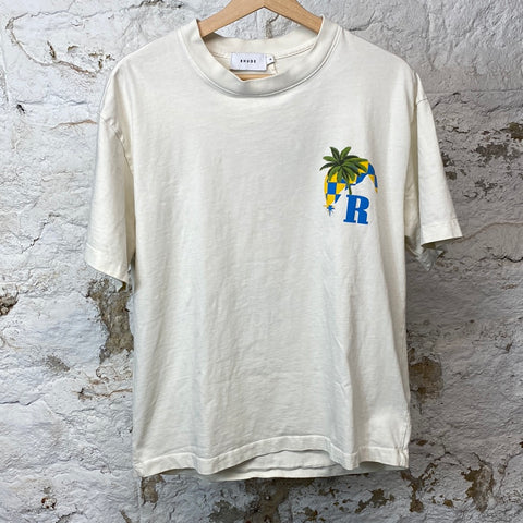 Rhude Palm Tree T-shirt White Sz XS