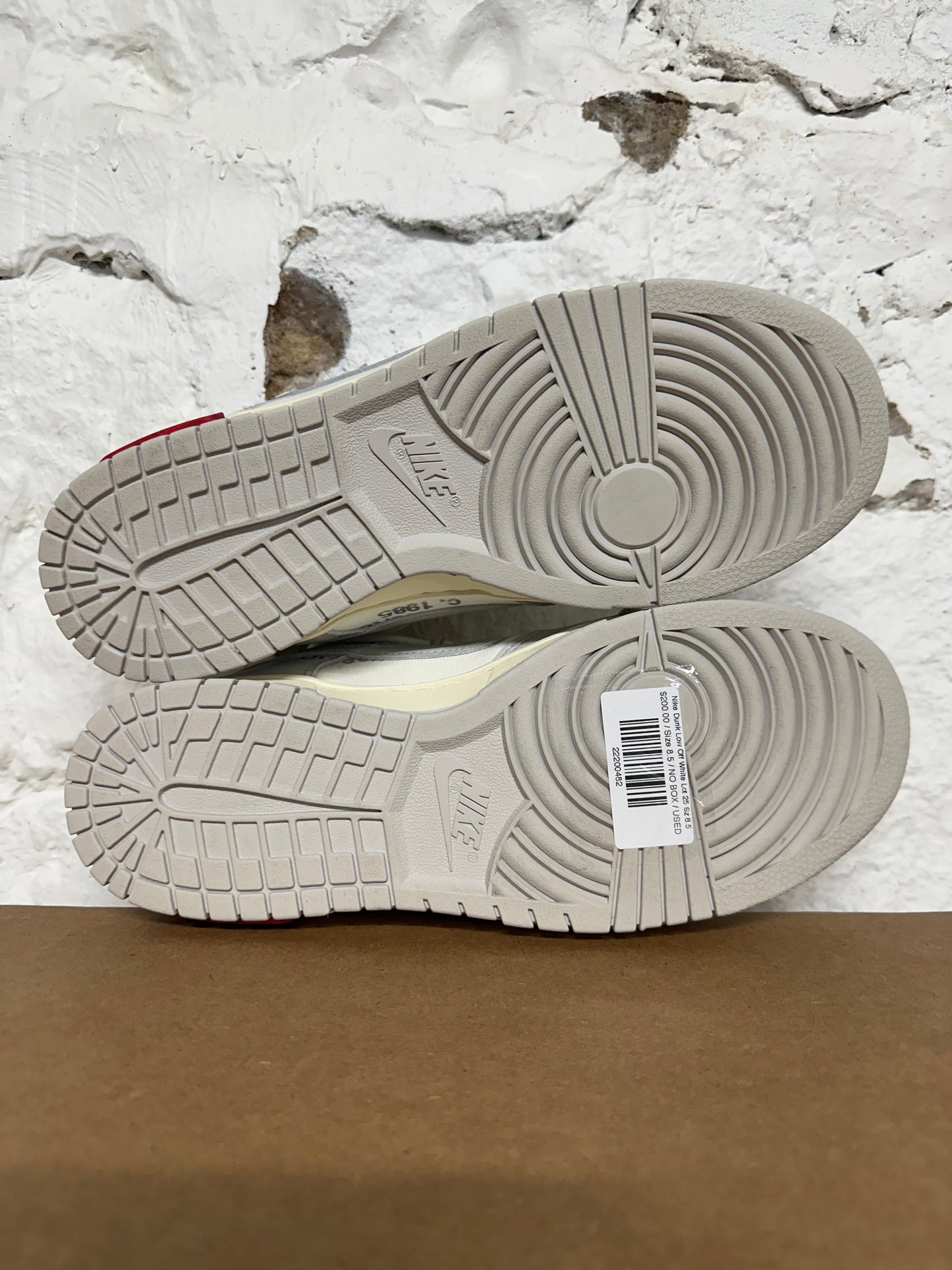 Nike Dunk Low Off-White Lot 25 Sz 8.5