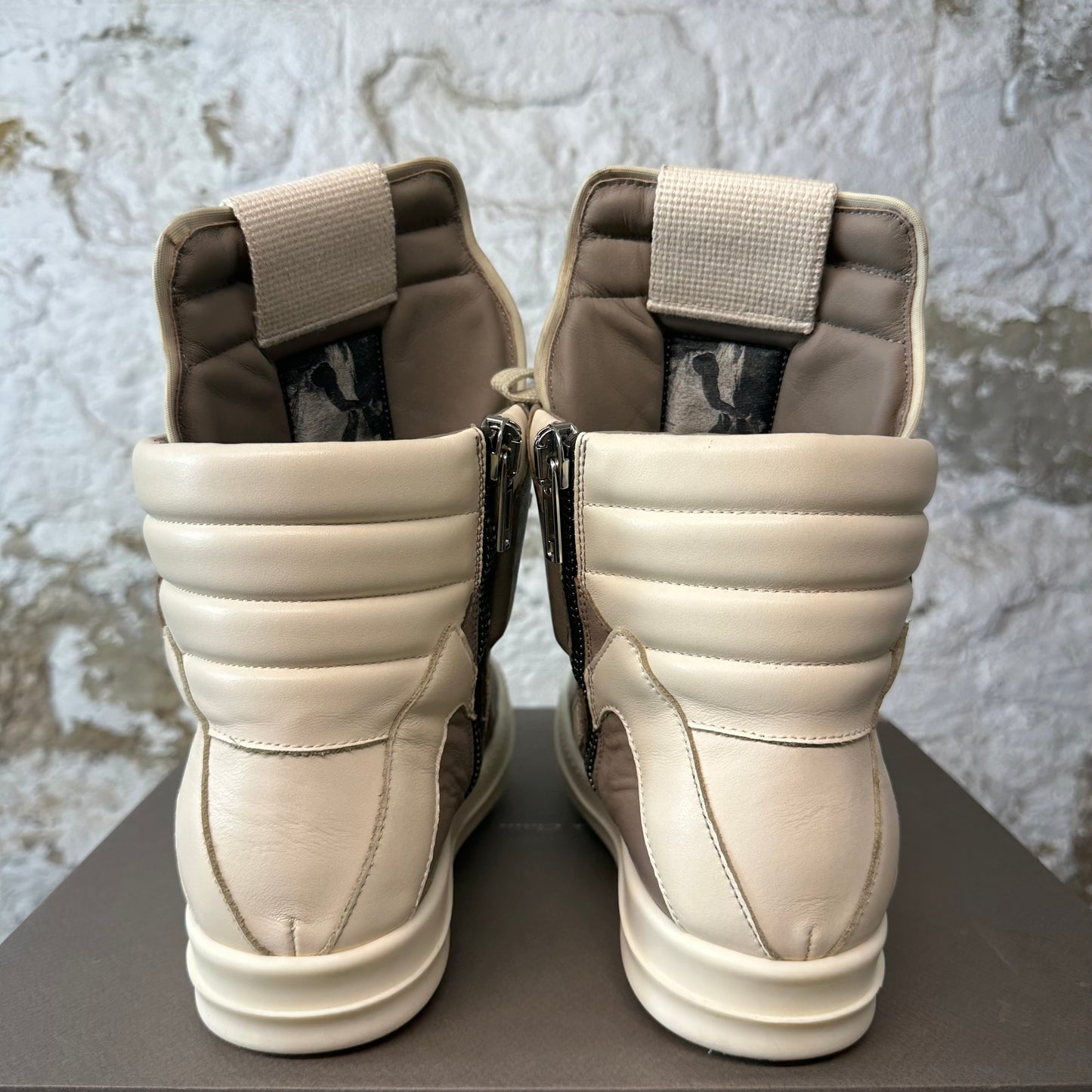 Rick Owens Geobasket Flesh Milk Sneaker Sz 7 (40)