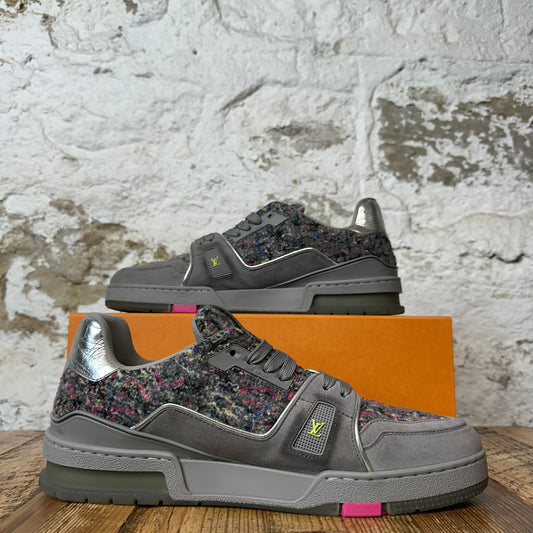 Louis Vuitton Gray Multicolor Trainer Sneaker Sz 10.5 (9LV)