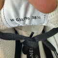Chanel CC Triple Black Trainer Sneaker Sz 6 (38.5) DS