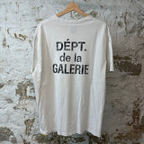 Gallery Dept Black Logo White T-shirt Sz L