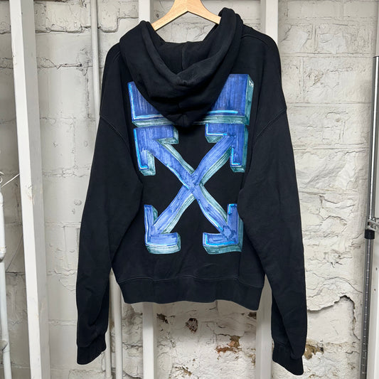 Off-White Marker Black Hoodie Sz L