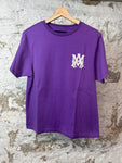 Amiri White AM Purple T-shirt Sz S