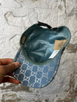 Gucci Blue Silver Monogram Hat