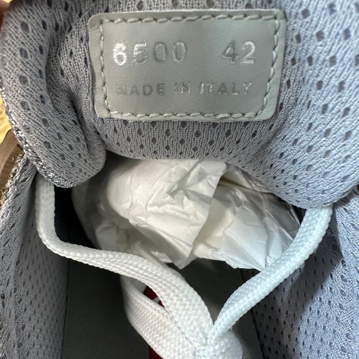 Prada Americas Cup Brown Rubber Grey Sneaker Sz 9 (42)