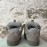 Lanvin Curb Multicolor Lace Gray Suede Sneaker Sz 9 (42)