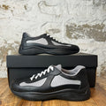Prada Americas Cup Black Rubber Sneaker Sz 8 (41)