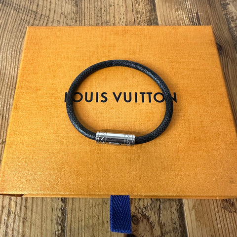 LV Clip In Graphite Keep It Bracelet W/Box